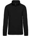 KB487 K487 Kariban Zip Neck Sweatshirt Black colour image